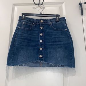 Jean button up skirt